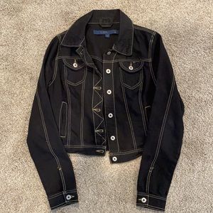 Black denim jacket